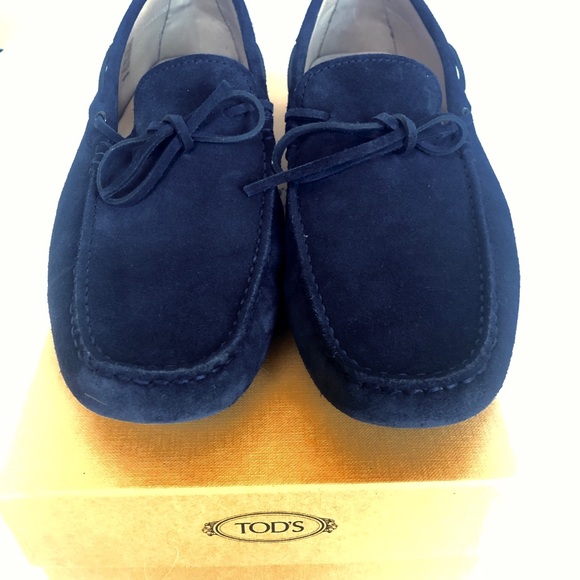 Tods Blue Suede New Laccetto Occh  Moccasins main image 8